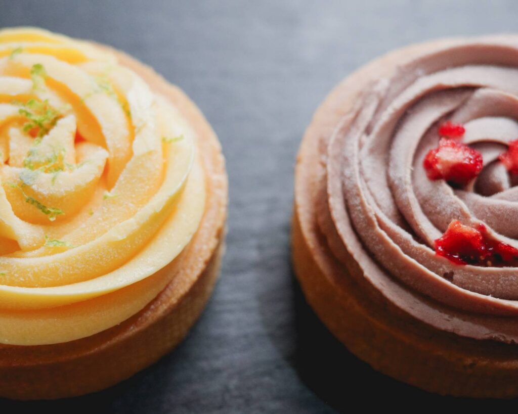 shuiven rose tart lemon mulberry